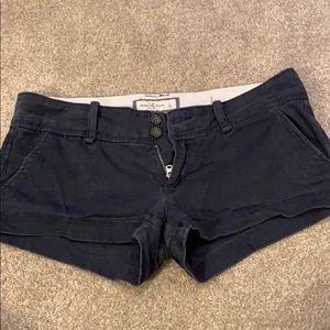 Abercrombie & Fitch sz 2 shorties, navy shorts